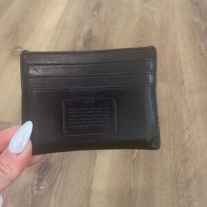 Coach Leather Card Holder Wallet